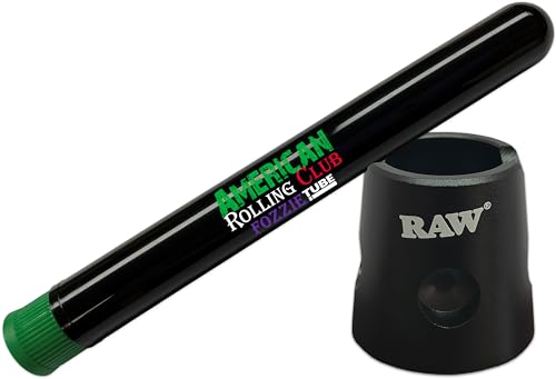 RAW Cone Snuffer Tray with Magnetic Bottom - Extinguish Pre-Rolled Cigarette Cones and Tubes and Store for Later use with Included FozzieTube