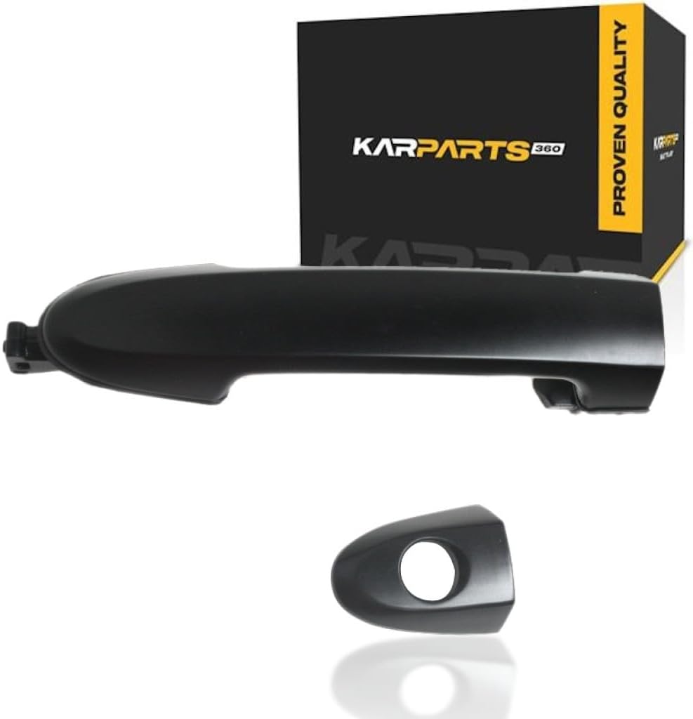 KarParts360 for Hyundai Santa Fe 2007-2012 Exterior Door Handle Front, Driver Side Primed | with Key Hole | FDH010231 | Trim:All Submodels