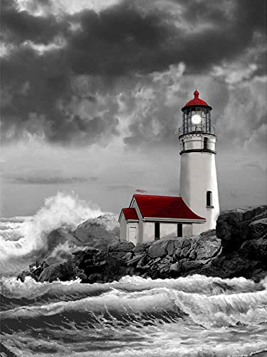 YSCOLOR Diamond Painting 5D Pittura Diamante Diy Paesaggio Barca