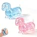 2Pcs Dachshund Squishy, Squishy Weiner Dog, Sparkly Gel Rainbow Sausage Dog Stretch Ball, Dachshund Squishy Stress Ball for Adults (Pink+Blue)