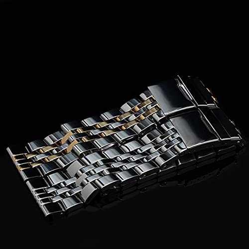 Bracelet montre acier rapide 24mm maillons pleins et robustes - 6