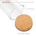 Luxtea Glass Jar Borosilicate Canister 34oz with Cork Stopper Lid, Airtight Container Cookie Candy Spice Tea Cereal Storage (Cork Stopper)
