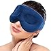 ICEHOF Wärmende Schlafmaske mit Lavendel - Aromatherapie & Ultra Soft - Mikrowelle / Augenkissen Augenmaske wärmend Wärmebrille Augen Wärmemaske - Gefüllt mit natürlichen Tonperlen