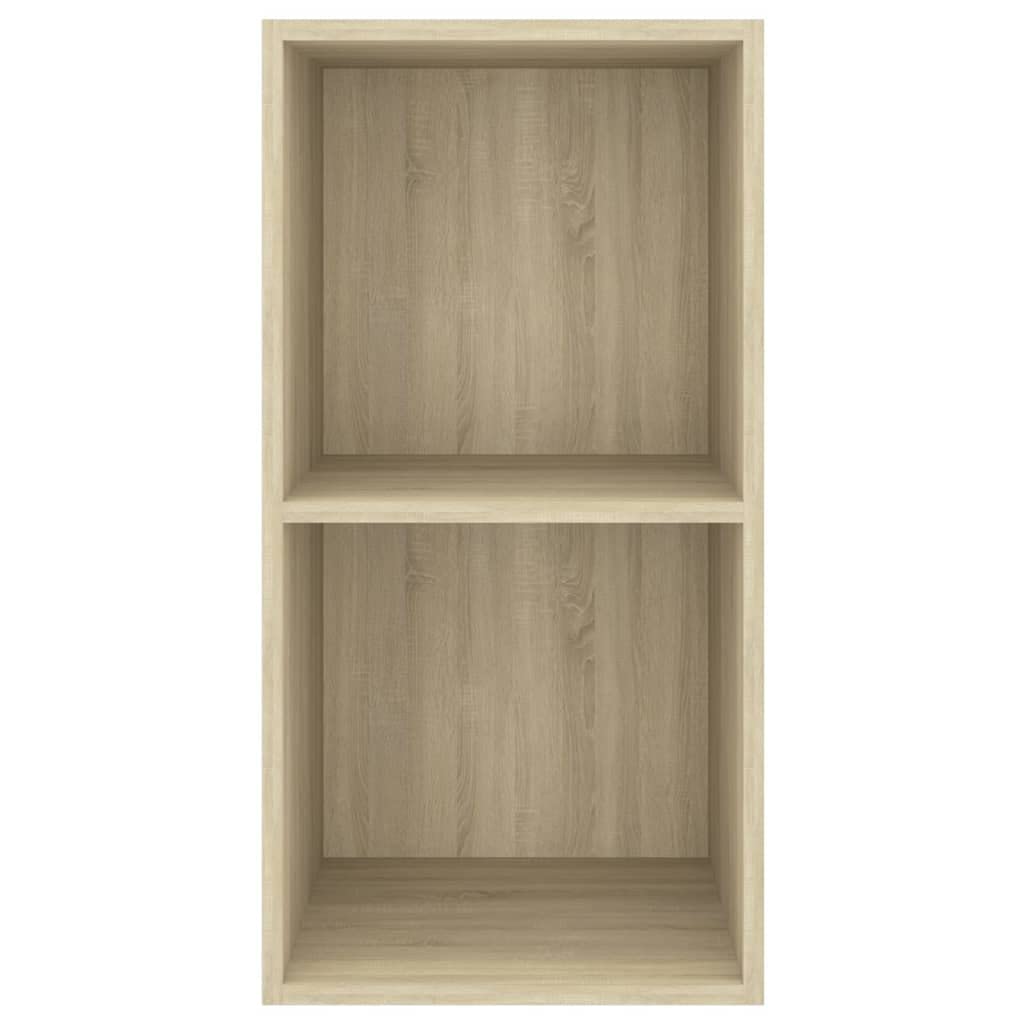 Meuble TV Mural Chêne Sonoma 37x37x72 cm Bois d’ingénierie Support Mural pour Salon Chambre ou Bureau avec Espace de Rangement élégant