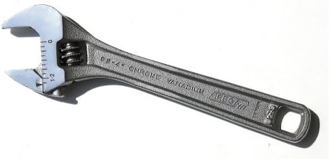Irega 4" Ergonomic Adjustable Wrench, Triple-Chrome Finish, 92-4