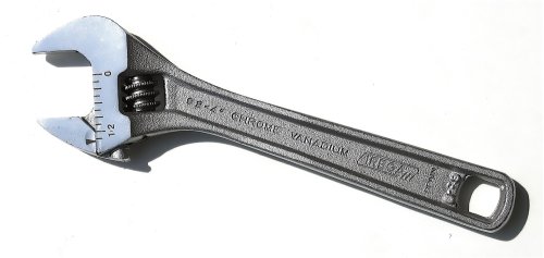 Irega 4" Ergonomic Adjustable Wrench, Triple-Chrome Finish, 92-4 #TOP2