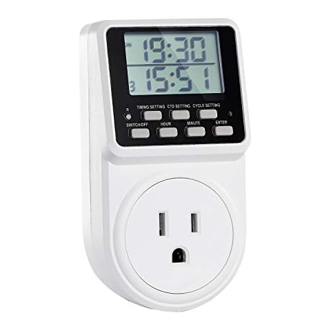 Techbee Digital Infinite Repeat Cycle Intermittent Timer Plug Cover
