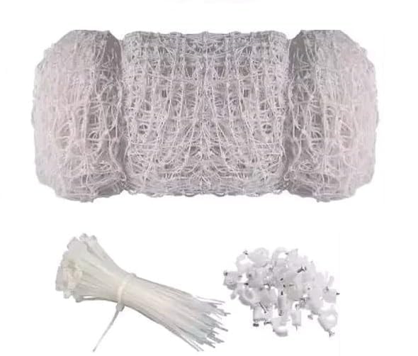 White Nylon Knotted Anti- White -Bird Net UV Stabilized Multi Filament with Tying Ropes Attached, Cable Ties & Cup Hooks for Easy Installation (10X15) (B0D29B7HKH) Amazon Price History, Amazon Price Tracker