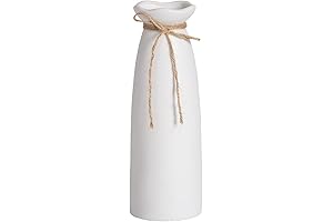 Elegant White Ceramic Vase - Adorn Your Home with Grace