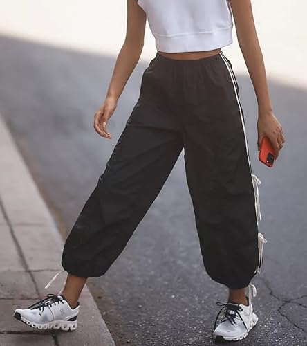 OPCAKM Baggy Cargo Pants Women Palazzo y2k Clothes High Waisted Sweatpants with Pockets2