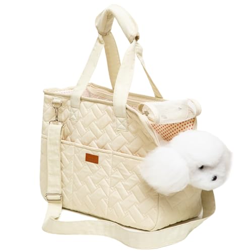 Yeory Vettore per Cani Piccoli 16x7x12in, trasportatore di Cani con Tasche, trasportatore di Borse da Gatto Traspirante, Vettore di Viaggi per Animali