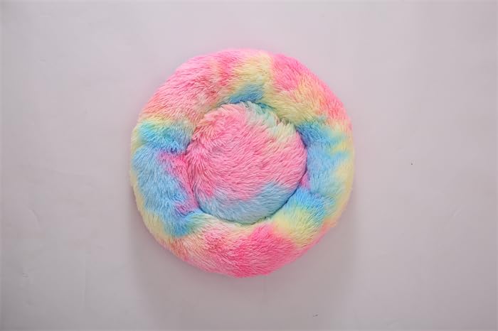 Miniatura 5 de Cama pequeña para perros y gatos, cama de dona para gatitos, sofá pequeño, cama para cachorros, cama para gatos y mascotas de 6.6 lbs