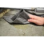 Elite-Tool-Center-200-Pack-Premium-Universal-Absorbent-Mat-Pads-Gray-Polypropylene-32-Gallon-Per-Pack-16-Gallon-Per-Pad-16-x-18-Dimpled