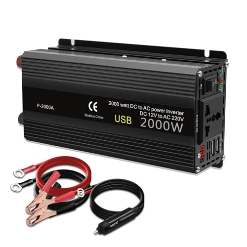 Convertisseur tension onduleur universel 12V 220V pour batterie voiture