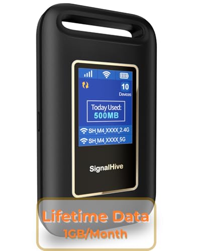 eSIM-4G-LTE-Mobile-Hotspot-Portable-WiFi-Hotspot-for-Travel-No-SIM-Card-Required-Secure-Internet-Device-Connect-Up-to-10-Devices-Prepaid-Monthly-Data-Included eSIM 4G LTE Mobile Hotspot, Portable WiFi Hotspot for Travel, No SIM Card Required, Secure Internet Device, Connect Up to 10 Devices, Prepaid Monthly Data Included - Image 1