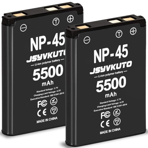 JSYVKUTO 2 Pack 5500mAh Upgraded NP-45 NP-45A NP-45B NP-45S Battery Higher Capacity New 0 Cycle Replacement Battery for Arctis Nova Pro Wireless Multi-System Gaming Headset for Xbox for PlayStation