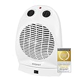 Starke Leistung in 2 Stufen Exquisit Heizlüfter HL 32027 we  2 Heizstufen (1000/2000 Watt)  Kaltstufe (Ventilator-Modus)  weiß  Heizen  Kippschutz und Überhitzungsschutz