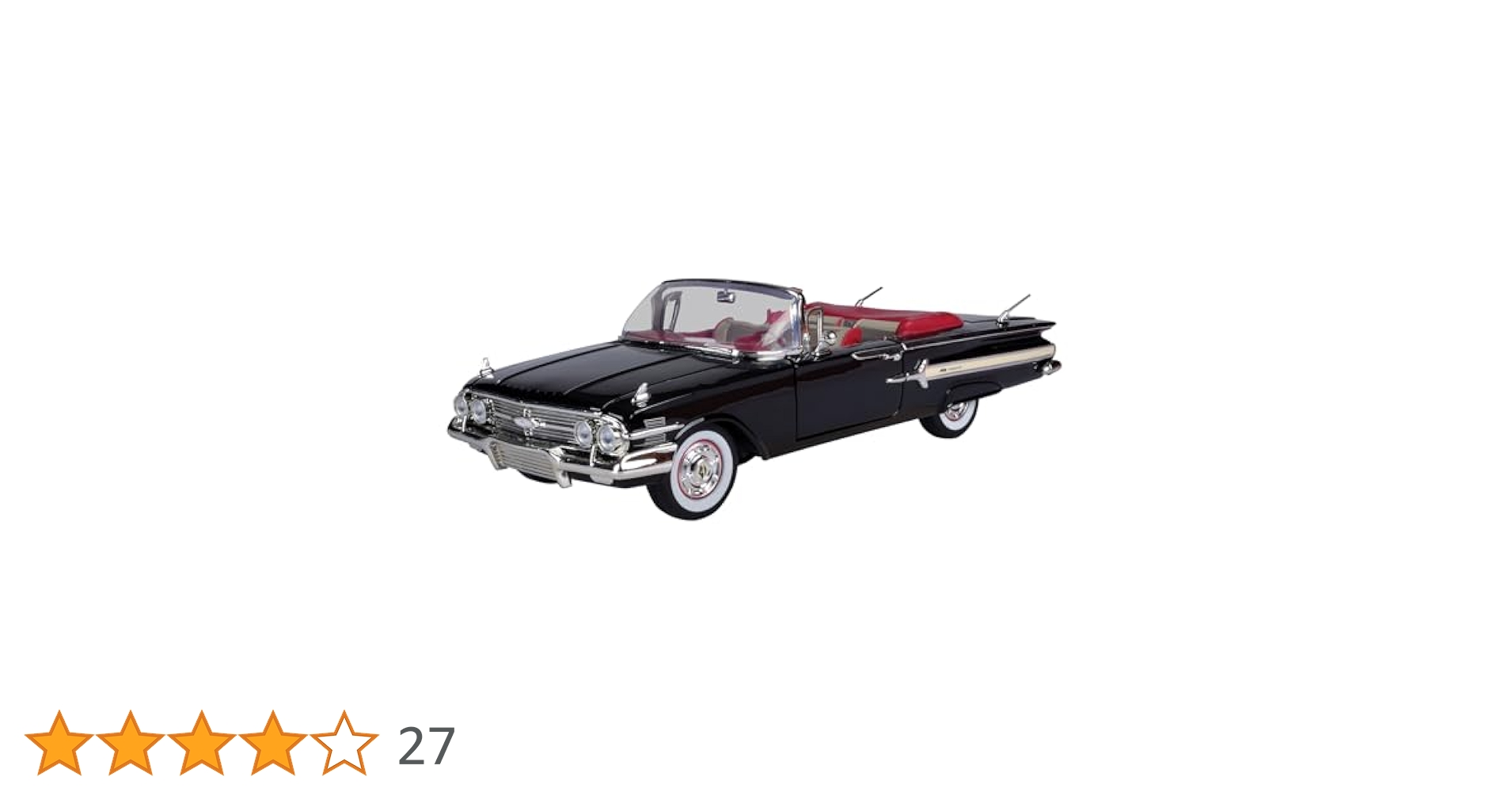 1/18 シェビーインパラ 1960 ブラック/フレーム 1960 MM製 1/18