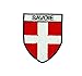 Patch ecusson brode backpack drapeau blason pays armoirie savoie savoyard croix