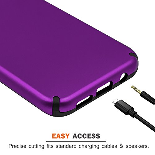 Samsung Galaxy S7 Edge Case,Galaxy S7 Edge Case,Senon Slim-Fit Shockproof Anti-Scratch Anti-Fingerprint Protective Case Cover For Samsung Galaxy S7 Edge,Purple #TOP2