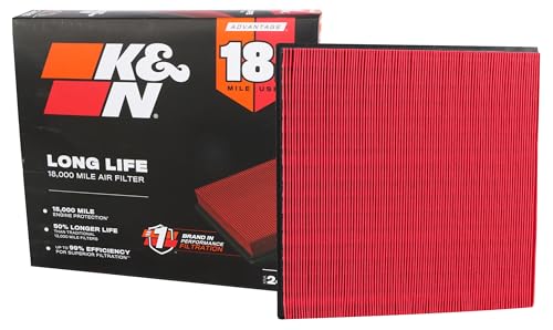 K&N Engine Air Filter: Long Life 18,000 Mile Replacement Air Filter: Compatible with 2009-2019 Opel/Holden/Vauxhall/Buick/Chevy (Zafira Tourer, Astra J, MK6, PJ, Verano, Cruze), KNA-2966