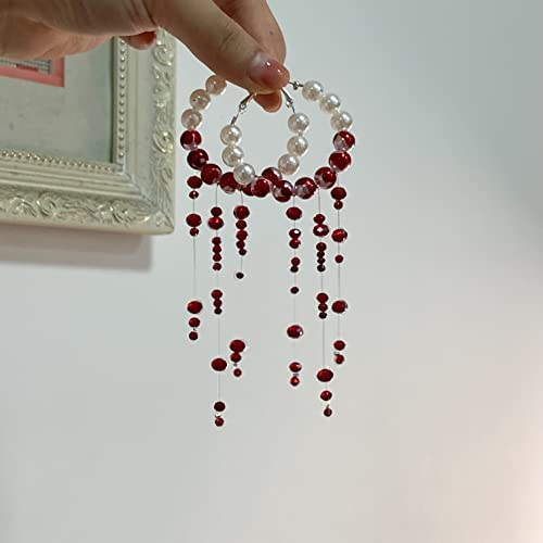 Dripping Blood Imitation Pearls Halloween Party Earrings Vampire Costume Accessory #TOP5