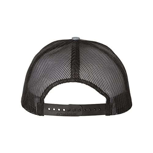Image of Richardson 112P Patterned Snapback Trucker Hat - Custom Leather Patch Hat | No Minimals | Volume Tiered Pricing