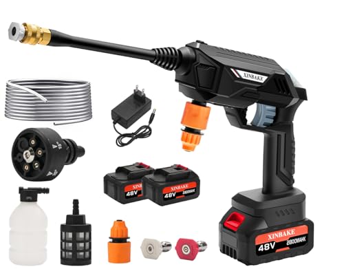 高圧洗浄機 コードレス 充電式 【強化アップグレード版...