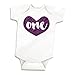 Girl First Birthday Outfit Baby Girls One Year Old Birthday Shirt (Glitter Purple 12-18 Months)