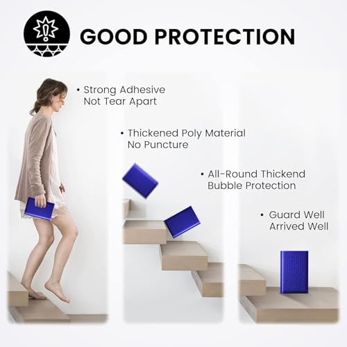 Image of Fuxury Bubble Mailers Bulk 800Pcs 4x8 inch Royal Blue Shipping Padded Envelopes