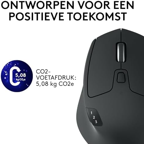 Logitech M720 Triathlon Windows/Mac İçin Kablosuz Mouse (Bluetooth, Unifying, Easy-Switch - Üç Cihaz Arasında Kolayca Geçiş Sağlar) Siyah - Görsel 5
