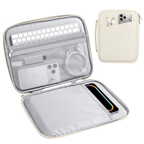 Sottile e portatile: Questa borsa da viaggio per tablet è leggera e dotata di una comoda maniglia per il trasporto. Sia che la si tenga in mano o la si metta nello zaino, nella borsa o nella borsa del laptop, non occupa troppo spazio. La cerniera liscia è comoda per prendere rapidamente i vostri oggetti, particolarmente adatta per i viaggi quotidiani.