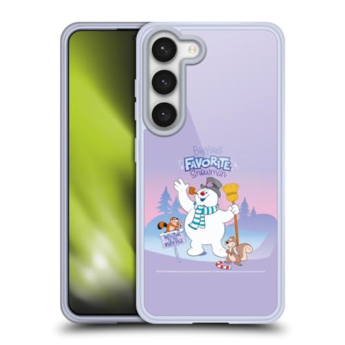 Funda Samsung S23 5G Head Case Designs Frosty The Snowman de gel suave protectora para móvil