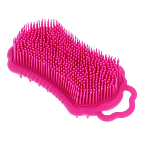 ROMISBABA Cepillo Masajeador de Silicona para Ducha y Champú Exfoliante Corporal y Masaje Relajante para Cabelludo Seco y Húmedo Limpieza Profunda y Duradera