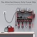 CCCEI Modular Power Tool Organizer Wall Mount with Charging Station. Garage 4 Drill Storage Shelf with Hooks, Screwdriver, Drill Bit Heavy Duty Rack, Tool Battery Holder Built in 8 Outlet Power Strip.