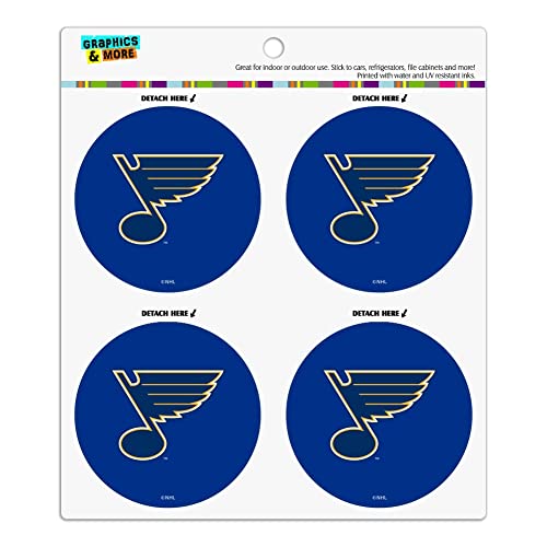 St. Louis Blues Logo Refrigerator Fridge Locker Vinyl Circle Magnet Set