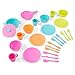 KidKraft 63319 KidKraft-27-teiliges buntes Küchenset 27-teiliges Küchen-Spielset, Koch-und Essgeschirr sowie Zubehörset für die Kinderspielküche