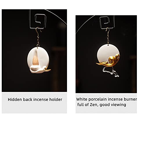 Primst Backflow Incense Holder, Hanging Waterfall Backflow Incense Burner Aromatherapy Ornament For Home Decor Yoga Meditation #TOP3
