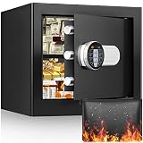 1.2 Cubic Safe Fireproof Waterproof with Fireproof Money Bag, Fireproof Safe with Combination Lock a