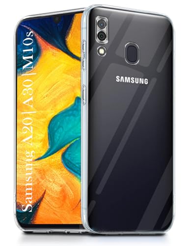 Image of Jkobi Back Cover for Samsung Galaxy A20 | Galaxy A30 | Galaxy M10s (Silicone Clear Shockproof Case with Camera Protection | Soft and Flexible | Transparent)