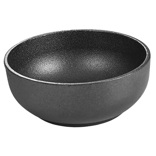 Luxshiny Cast Iron Stone Bibimbap Bowl Serving Bowl Convenient Use for Restaurant Supply