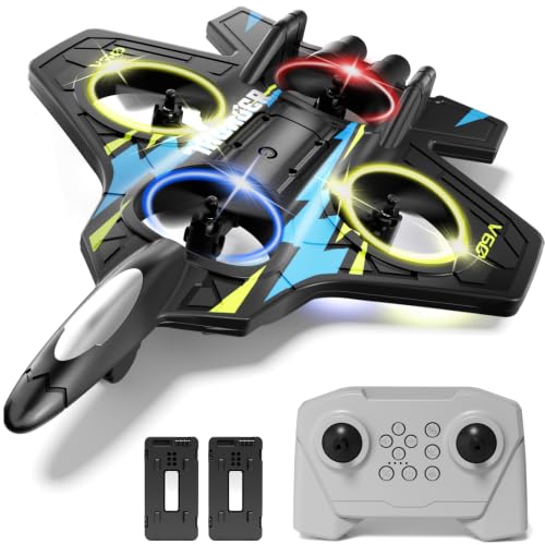 Image of 4DRC Foam RC Planes Remote Control Airplanes for Kids Adults, RC Airplane Fighter Jet with Light, 360 Flip Fighter Jet Toys, Stunt Roll, Airplane Toy Gifts for Kids Boys
