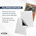 BCW Elite2 Glossy Card Sleeves – White |100ct | Crystal-Clear Front | Textured Back | Fits 2.5
