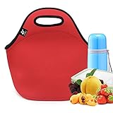 LOVAC Neoprene Lunch Bag, Thick Insulated Lunch Bag - Durable & Waterproof Lunch Tote With Zipper Fo