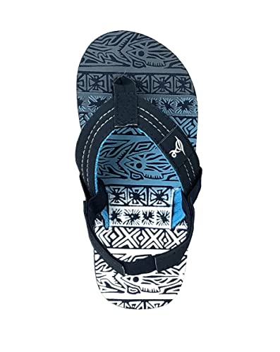 Image of REDVOLUTION New Boys' Beach Sandal TRIBAL Tattoo | Geometric Bali Flip-Flop Sandals