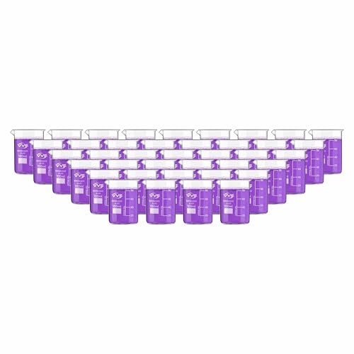 Image of VVS Borosilicate Glass Beaker 100ml pack of 40 of For School College, Lab Laboratry and professional use