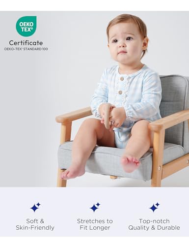 Bamboo Viscose Baby Girl Bubble Romper Infant Long Sleeve Ruffled Bodysuit4