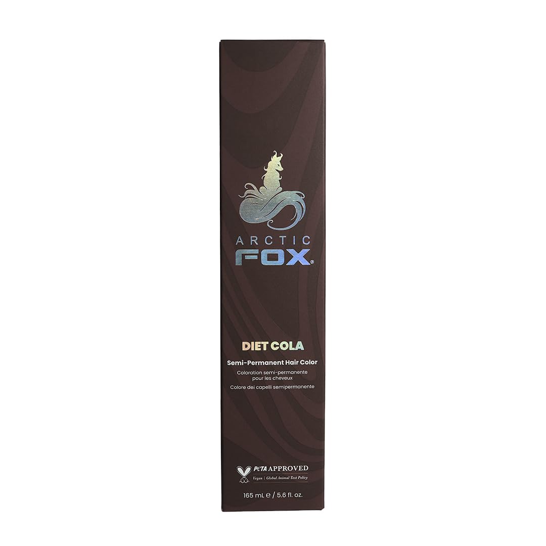 Arctic Fox Semi-Permanent Hair Dye Diet Cola - Vegan, Cruelty-Free, Ammonia-Free, Conditioning - 5.6 fl oz DIET COLA 5.6 Fl Oz (Pack of 1)
