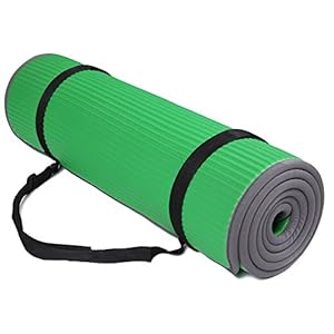 BalanceFrom GoFit – 10 mm Extra de Espesor de Alta Densidad Antideslizante Ejercicio Pilates Yoga Mat con Correa de Transporte