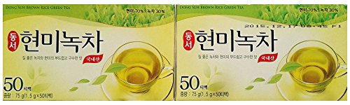 Dong Suh Korean Brown Rice Green Tea, 100 Tea Bags x 2 Pack image 4